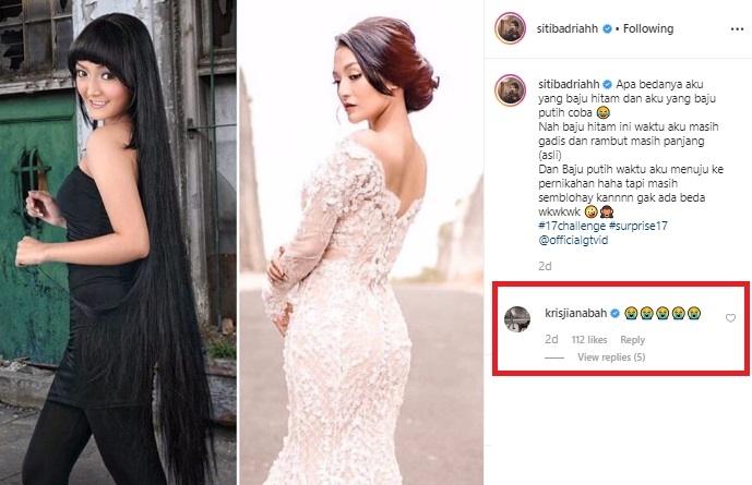 Transformasi Siti Badriah. (Instagram/@sitibadriahh)