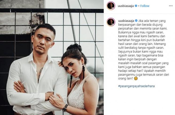 Kartika dan Uus (Instagram/@uusbiasaaja)