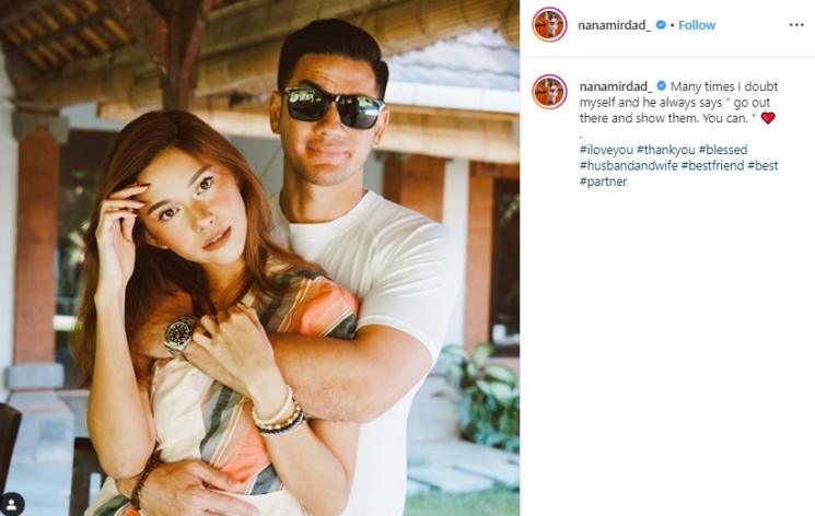 Nana Mirdad dan Andrew White (Instagram/@nanamirdad)