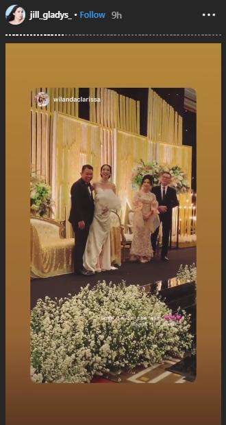 Momen pernikahan Jill Gladys dan suami keduanya (Instagram/@jill_gladys)
