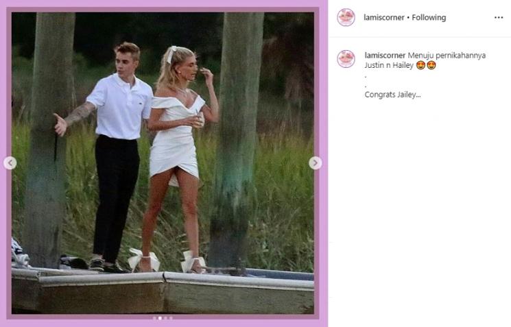 Momen resepsi Justin Bieber dan Hailey Baldwin (Instagram/@lamiscorner)