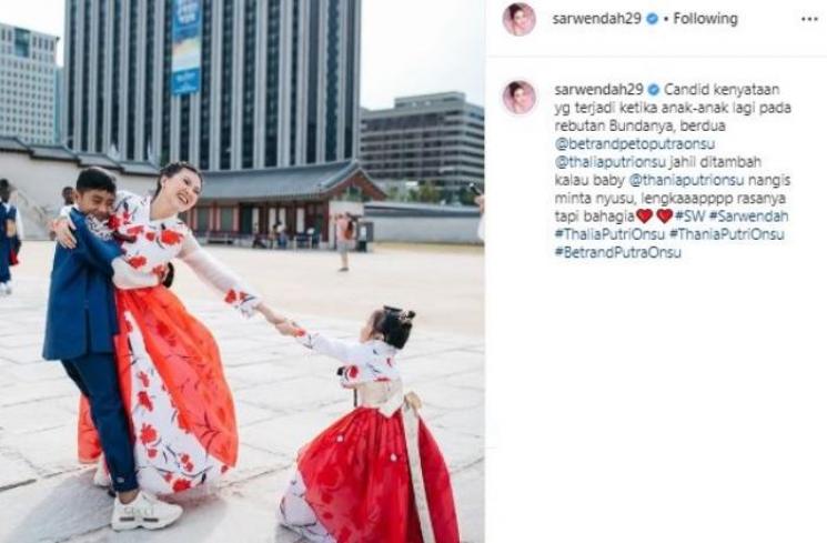 Keluarga Ruben Onsu. (Instagram/@sarwendah29)