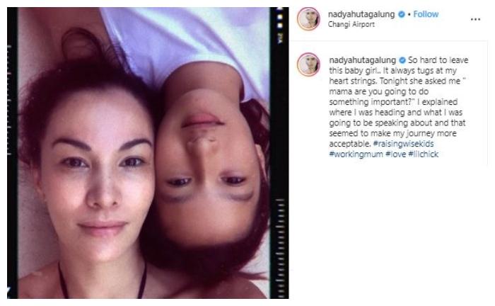 Nadya Hutagalung dan Nyla. (Instagram/@nadyahutagalung)