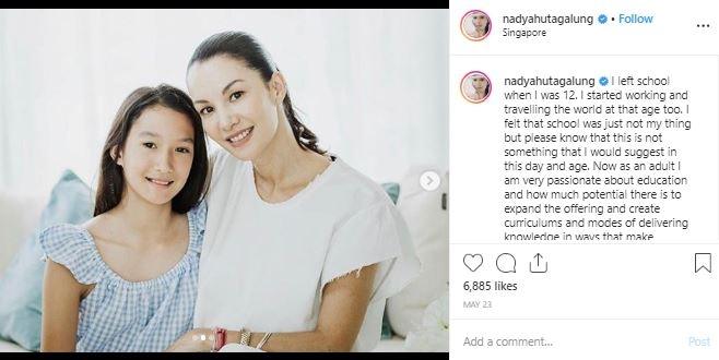 Nadya Hutagalung dan Nyla. (Instagram/@nadyahutagalung)