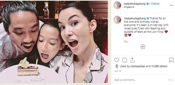Nadya Hutagalung dan Nyla. (Instagram/@nadyahutagalung)