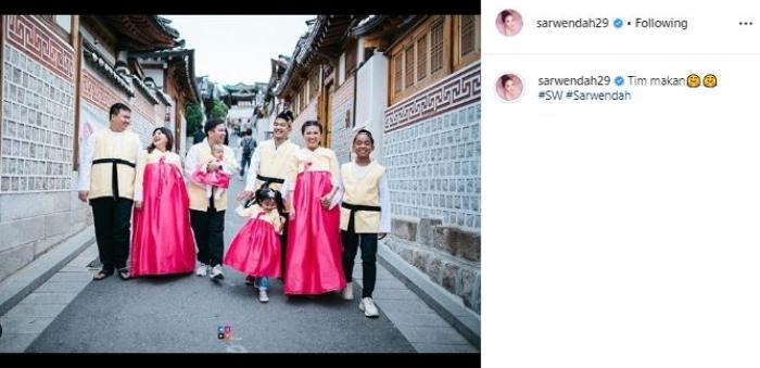 Keluarga Ruben Onsu. (Instagram/@sarwendah29)