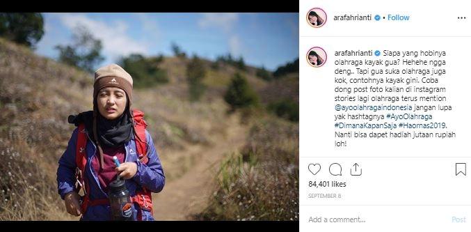 Arafah Rianti. (Instagram/@arafahrianti)