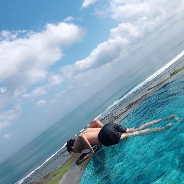 Lee Min Ho di Bali (Instagram/@actorleeminho)