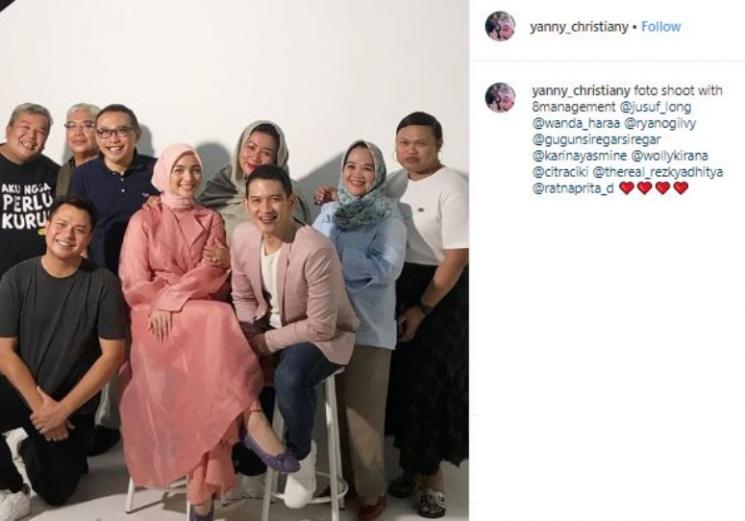 Citra Kirana dan Rezky Aditya photoshoot. (Instagram/@yanny_christiany)