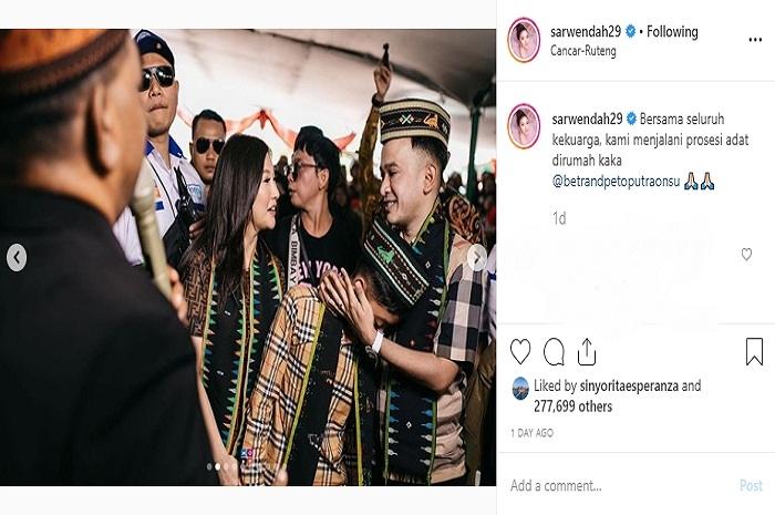 Sarwendah, Ruben Onsu, dan Betrand Peto (Instgaram @sarwendah29)