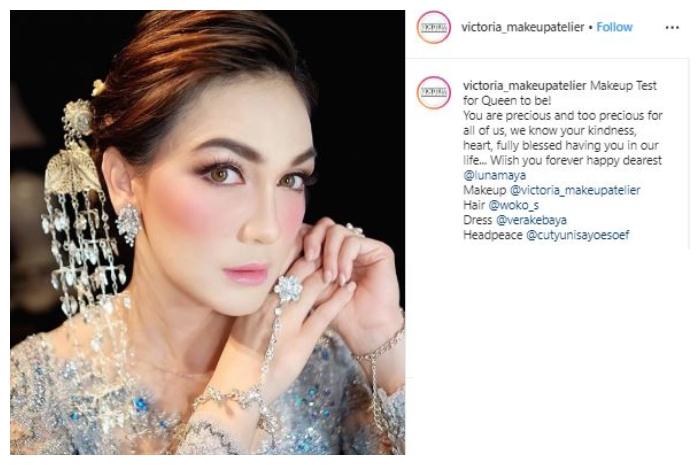 Luna Maya. (Instagram/@victoria_makeupatelier)