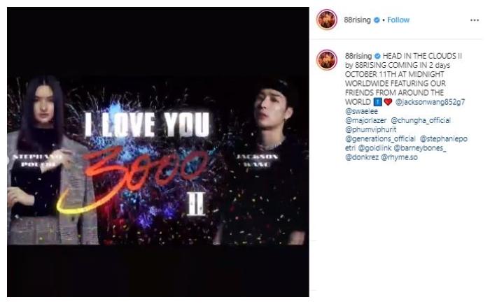 Jackson GOT7 dan Stephanie Poetri. (Instagram/@88rising)