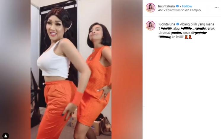 Lucinta Luna dan Vanessa Angel (Instagram/@lucintaluna)