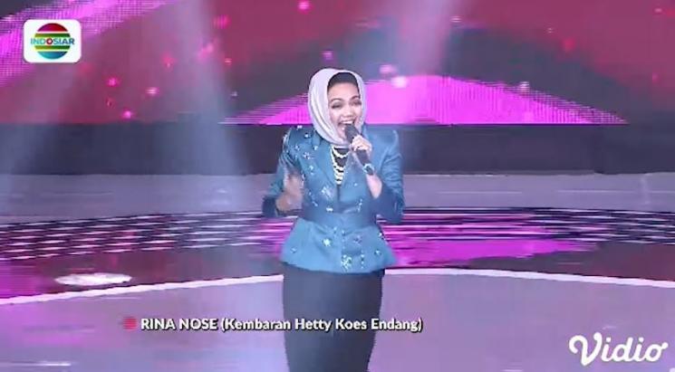 Rina Nose tiru Hetty Koes Endang. (Youtube/Indosiar)
