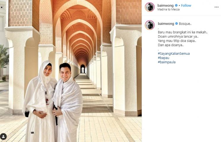 Baim Wong dan Paula Verhoeven (Instagram/@baimwong)
