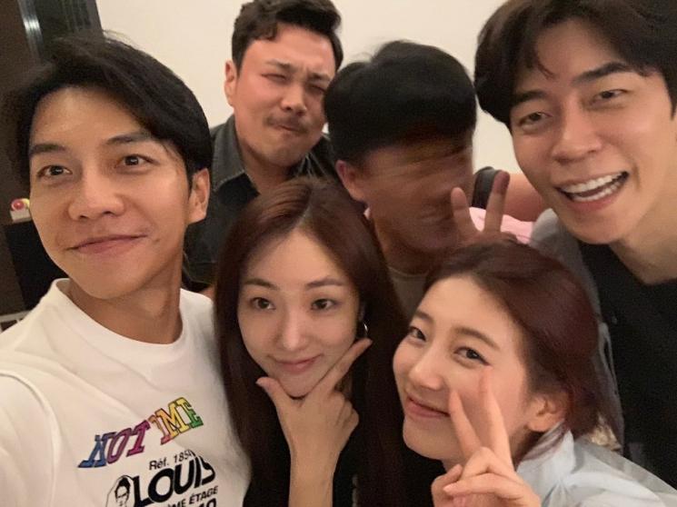 Cast Vagabond rayakan ultah Suzy (Instagram/@skuukzky)
