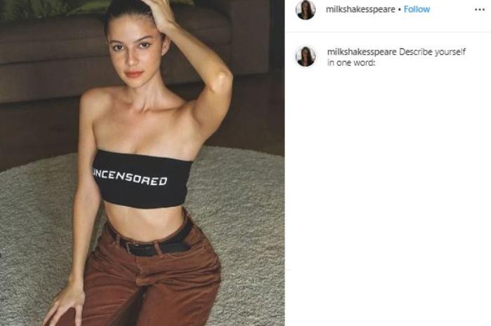 Juria Hartmans, model cantik yang dekat dengan Gading Marten. (Instagram/@milkshakesspeare)