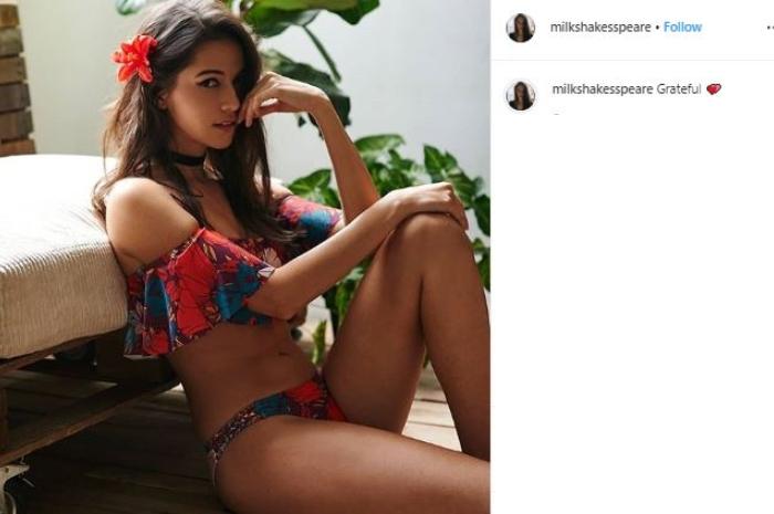 Juria Hartmans, model cantik yang dekat dengan Gading Marten. (Instagram/@milkshakesspeare)