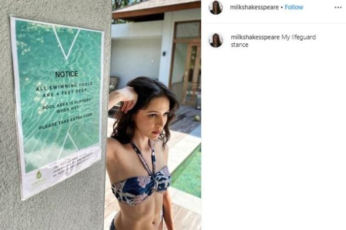 Juria Hartmans, model cantik yang dekat dengan Gading Marten. (Instagram/@milkshakesspeare)