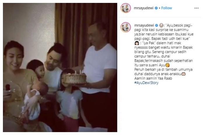 Ayu Dewi dan Regi Datau. (Instagram/@mrsayudewi)
