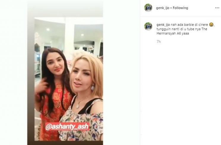 Ashanty dan Barbie Kumalasari. (Instagram/@genk_ijo)
