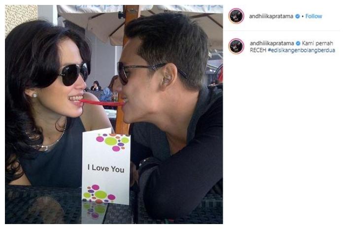 Ussy Sulistiawaty dan Andhika Pratama. (Instagram/@andhiiikapratama)