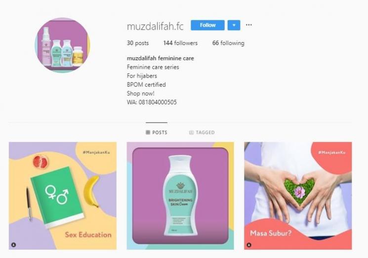 Bisnis Muzdalifah. (Instagram/@muzdalifah.fc)