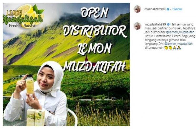 Bisnis Muzdalifah. (Instagram/@muzdalifah999)