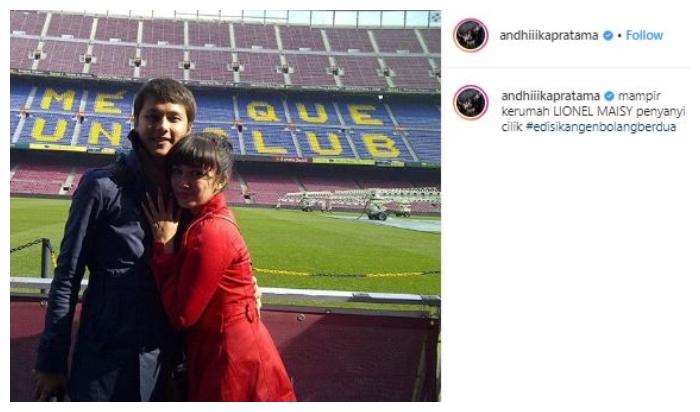 Ussy Sulistiawaty dan Andhika Pratama. (Instagram/@andhiiikapratama)