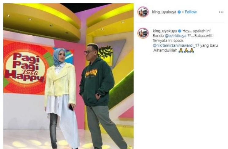 Nikita Mirzani dan Uya Kuya. (Instagram/@king_uyakuya)