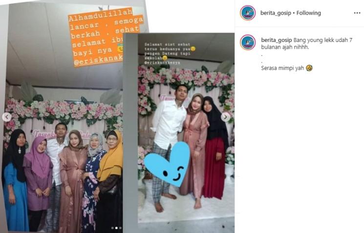 Tasyakuran calon anak Young Lex (Instagram/@berita_gosip)