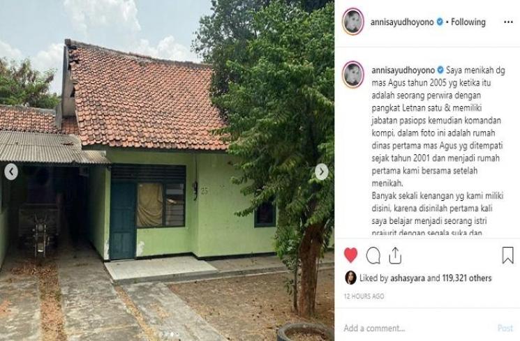 Annisa Yudhoyono napak tilas di rumah pertama awal menikah dengan Agus Yudhoyono (Instagram @annisayudhoyono)