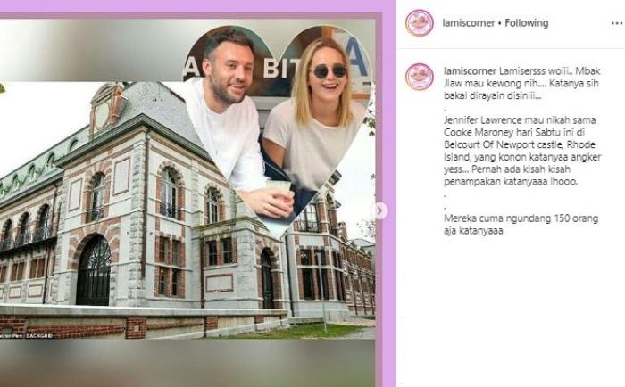 Lokasi pernikahan Jennifer Lawrence. (Instagram/@lamiscorner)