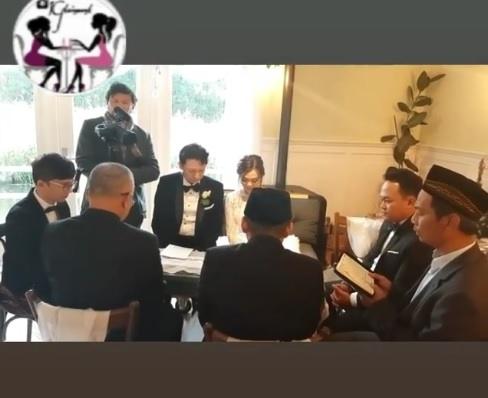 Pernikahan Rina Nose dan Josscy di Belanda. [Instagram]