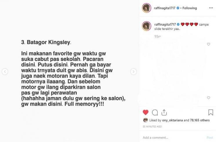Kenangan Raffi Ahmad saat sekolah (Instagram @raffinagita1717)