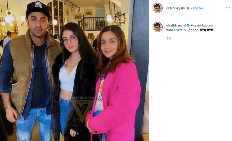 Ranbir Kapoor dan Alia Bhatt bersama fans (Instagram/@viralbhayani)