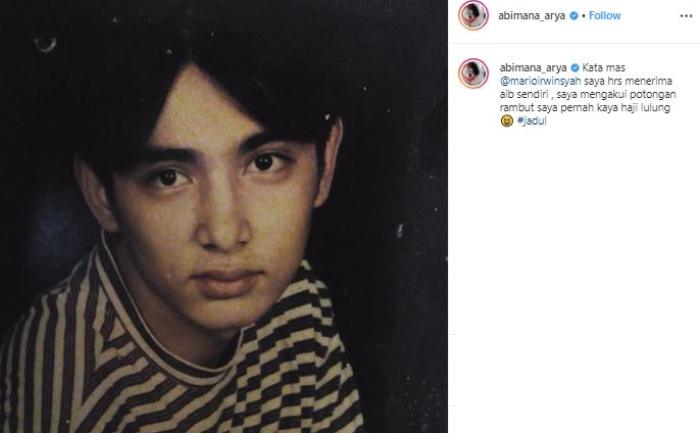 Abimana Aryasatya. (Instagram/@abimana_arya)