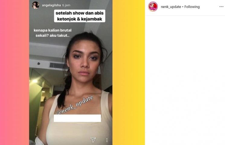 Angela Gilsha (Instagram/@nenk_update)