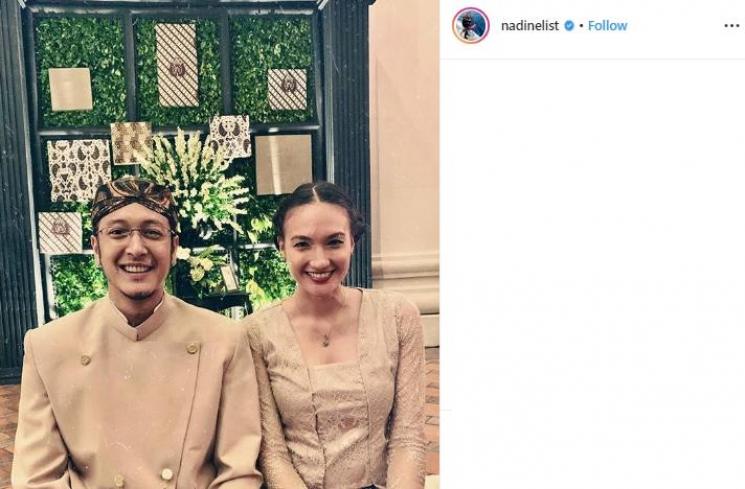 Nadine Chandrawinata dan Dimas Anggara (Instagram/@nadelinst)
