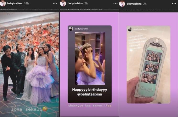 Kebersamaan Cassandra Lee dan Randy Martin usai putus (Instagram @bebytsabina)