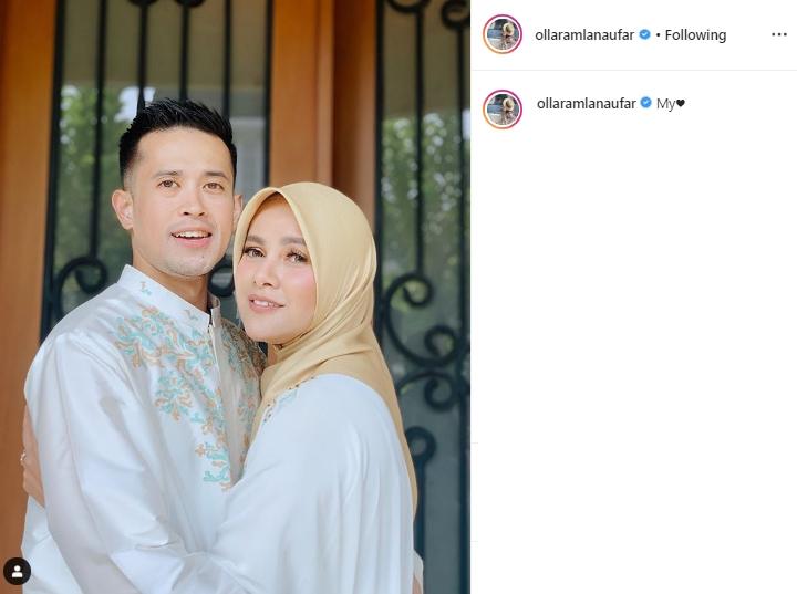 Olla Ramlan dan Muhammad Aufar Hutapea (Instagram/@ollaramlanaufar)