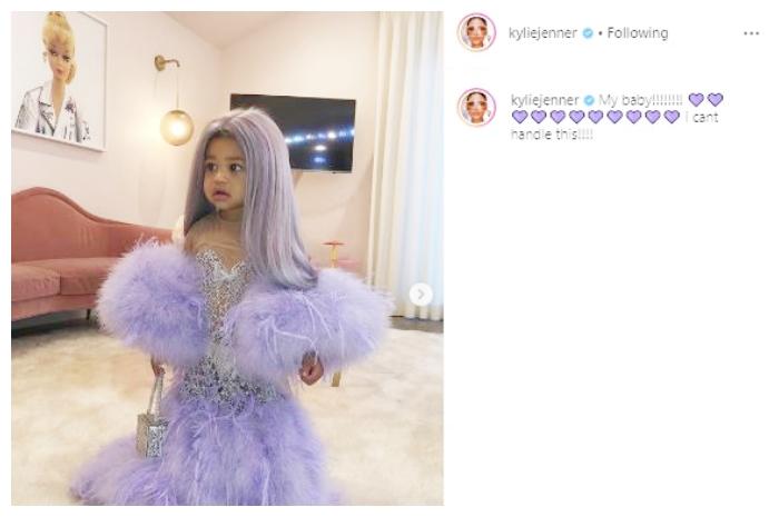 Stormi Webster. (Instagram/@kyliejenner)