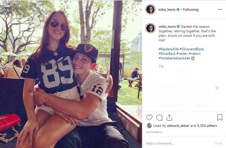 Mike Lewis dan Janisaa Pradja (Instagram @mike_lewis)