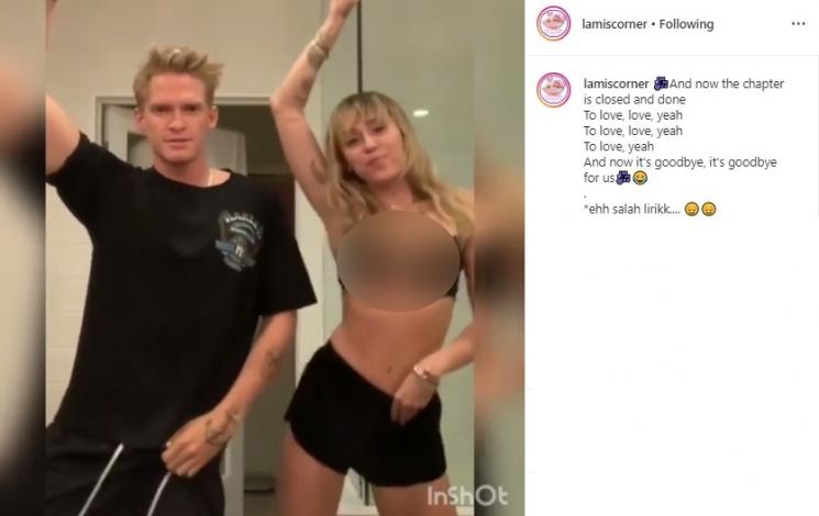 Miley Cyrus dan Cody Simpson (Instagram/@lamiscorner)