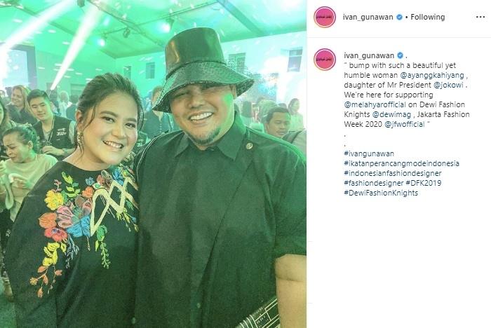 Kahiyang Ayu dan Ivan Gunawan. (Instagram/@ivan_gunawan)