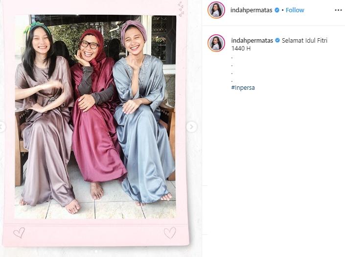 Indah Permatasari dan Ibundanya (Instagram/@indahpermatas)