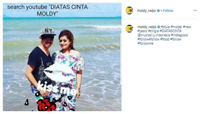 Moldy dan Fitri. (Instagram/@moldy_radja)