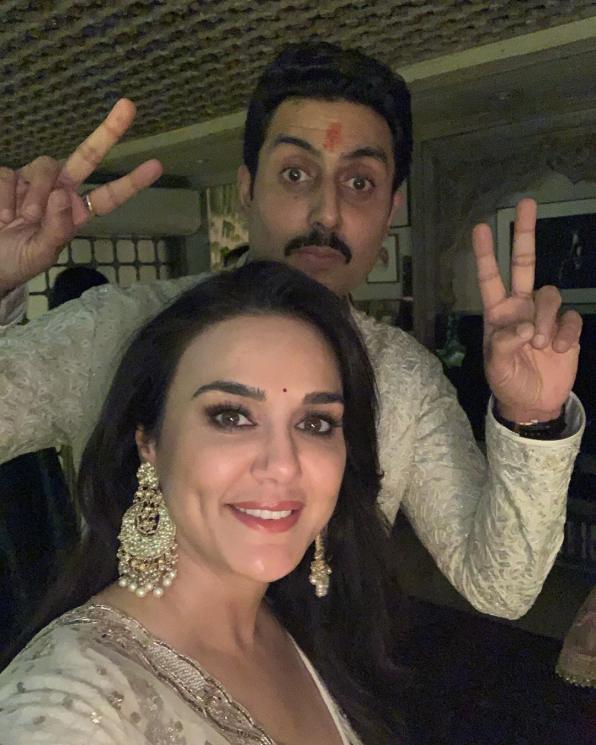 Preity Zinta dan Abhishek Bachchan (Instagram/@realpz)