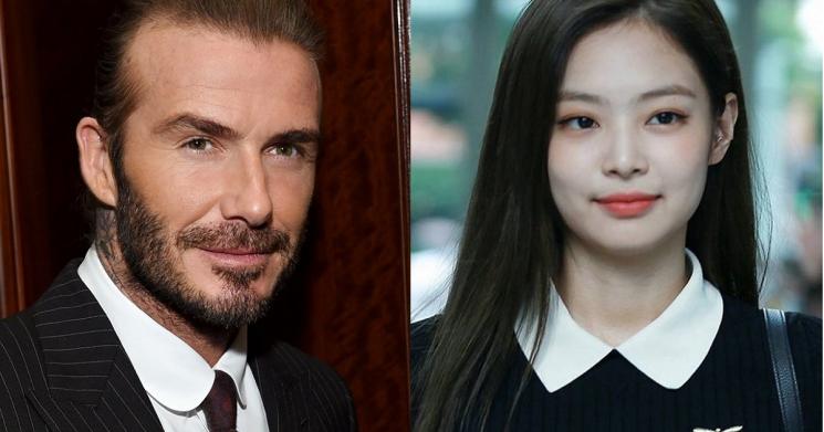 Jennie BLACKPINK dan David Beckham (Koreaboo)
