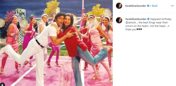 Farah Khan ucapkan ultah ke Shah Rukh Khan (Instagram/@farahkhankunder)